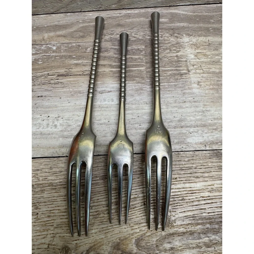 3 DANSK JETTE Finland Stainless Forks Flatware/Silverware Jens Harald Quistgaard